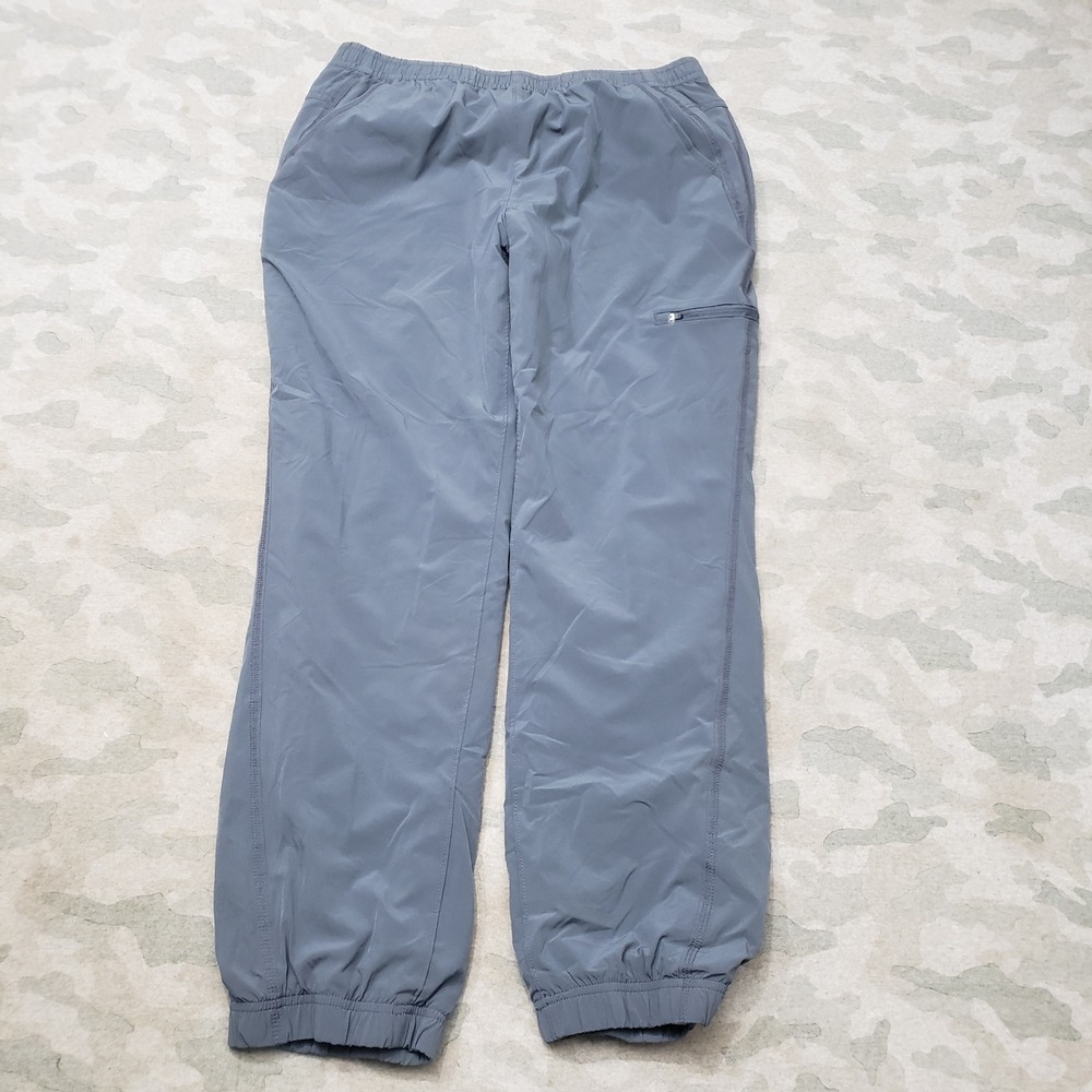 Eddie Bauer Pants Womens 12 Blue Fleece Lined Hiking Outdoor Pockets Straight